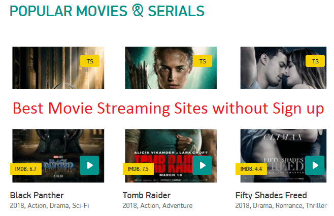 free movies sites online no sign up